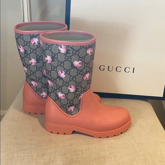 Gucci Other - Kids Gucci Floral Rain Boots - Brand New